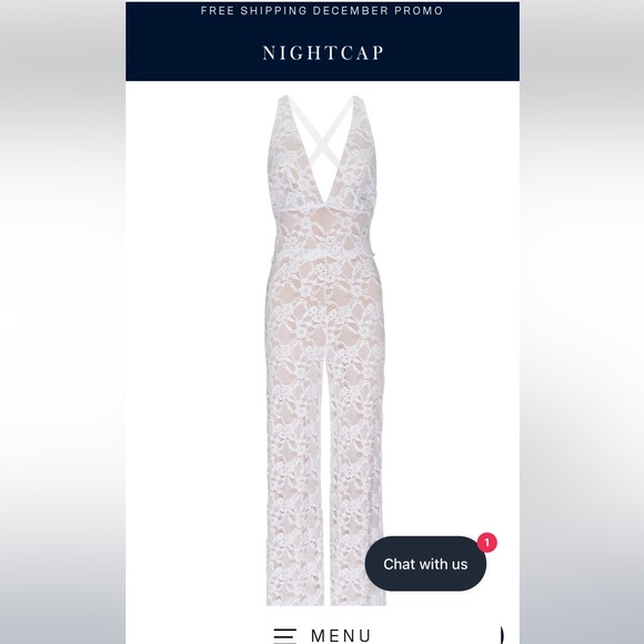 Nightcap Wisteria Lace Jumpsuit NWOT - Picture 2 of 7